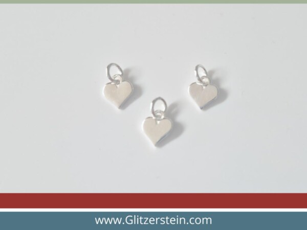 Anhänger Herz 925 Silber 7 x 8 mm (neue Größe)